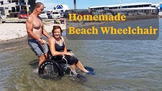 HOMEMADE BEACH WHEELCHAIR - Wheelie Good Tips Ep.48