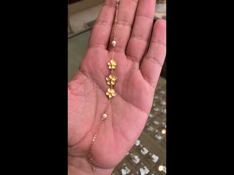 سوار انيق ذهب 21 من جواهر النمر