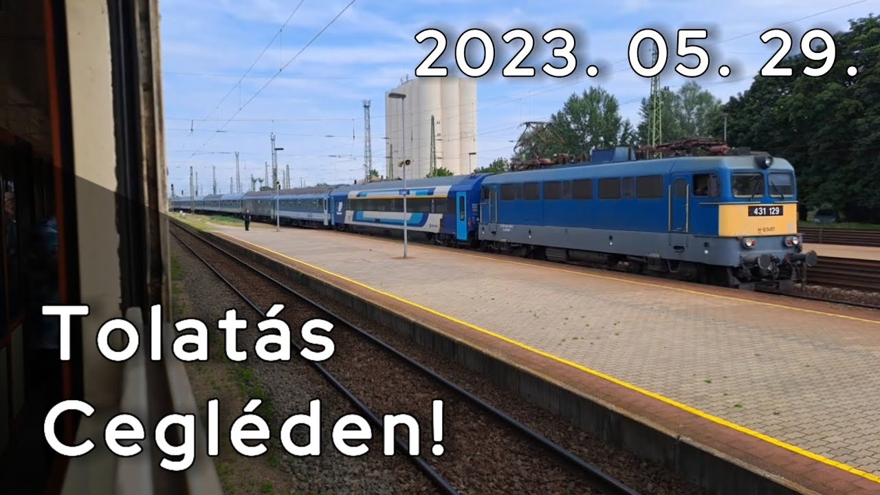 Hibás Bd kocsi kisorozása Cegléden a Napfény InterCityből