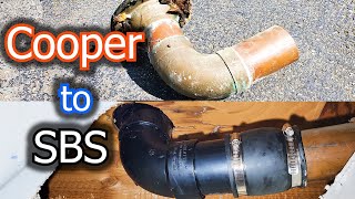 Toilet Cooper Flange Pipe Leak Repair Under Floor