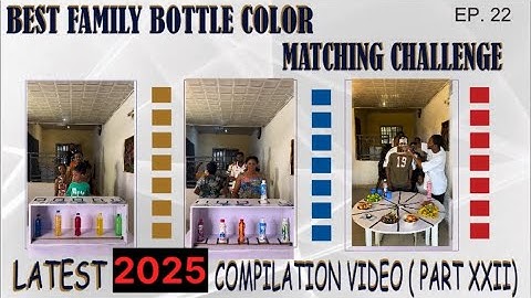 ‼️THE BEST SMART, FUN & ENTERTAINING FIVE(5) BOTTLE COLOR MATCHING CHALLENGE -2025 COMPILATION VIDEO