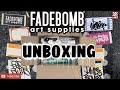 Fadebomb graffiti supplies unboxing