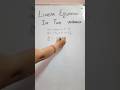 class X linear equation in two variables #exam