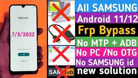 All SAMSUNG Galaxy Frp Bypass 2022 Google Account Android 11 12 Without Adb Mode Without Pc