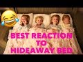 Quadruples Reaction To Seeing A HIDEAWAY BED For The FIRST TIME Is HILARIOUS