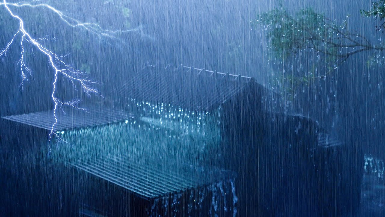 [3 Horas] Lluvia y Truenos Relajantes | Para Dormir Toda la Noche y ...