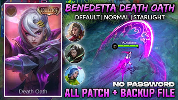 🔰 BENEDETTA DEATH OATH SKIN SCRIPT | ABC FILE + ALL PATCH + NO BAN BENEDETTA CUSTOMIZED SKIN SCRIPT