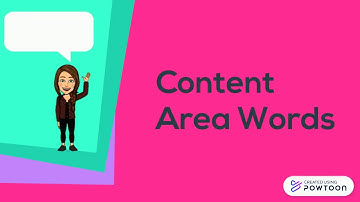 Content Area Words