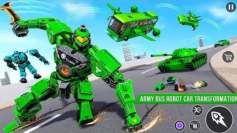 Robot Wala Game |  रोबोट वाला गेम  | Army Bus Robot Car Game  3D | Android iOS Gameplay