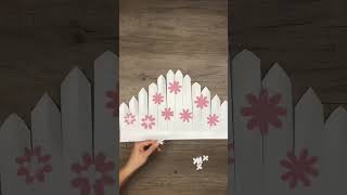 Mira que hermosa queda la flor abanico! #diy #paper