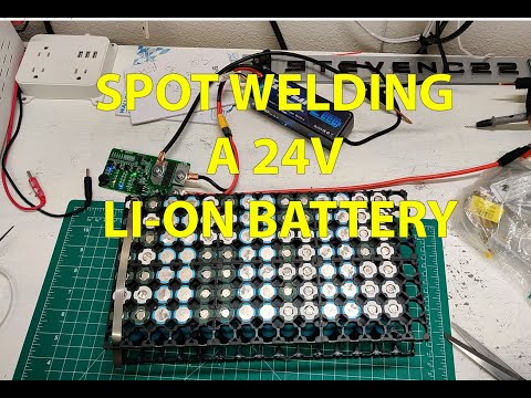 Spot Welding a 24v 18650 Battery