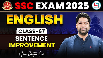 SSC 2025 | English Practice - Sentence Improvement | English PYQ