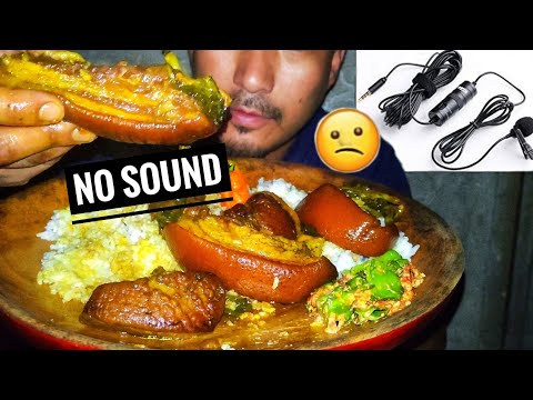 Eating Braised pork No sound || i did not insert the mic properly || mukbang fail.