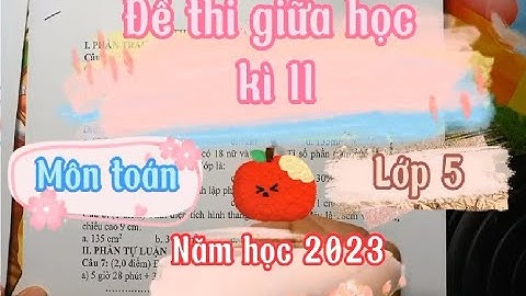 Đề thi giữa học kì ii môn toán lớp 5 năm 2024