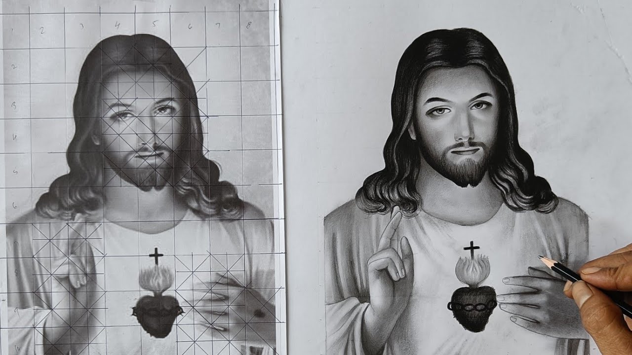 How to Draw Jesus on the Cross - Really Easy Drawing Tutorial