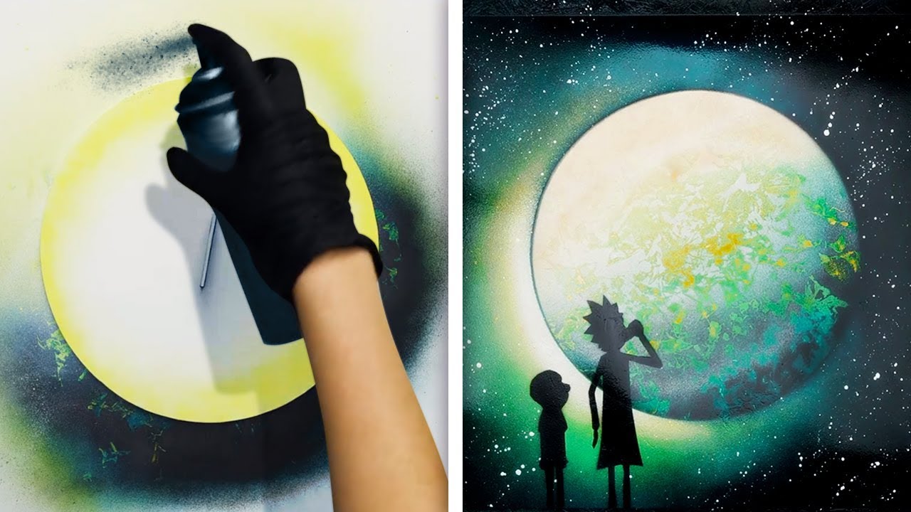 15 BRILLIANT ART IDEAS WITH SPRAY PAINT