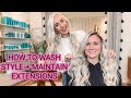 HOW TO: WASH, STYLE, MAINTAIN HAIR EXTENSIONS