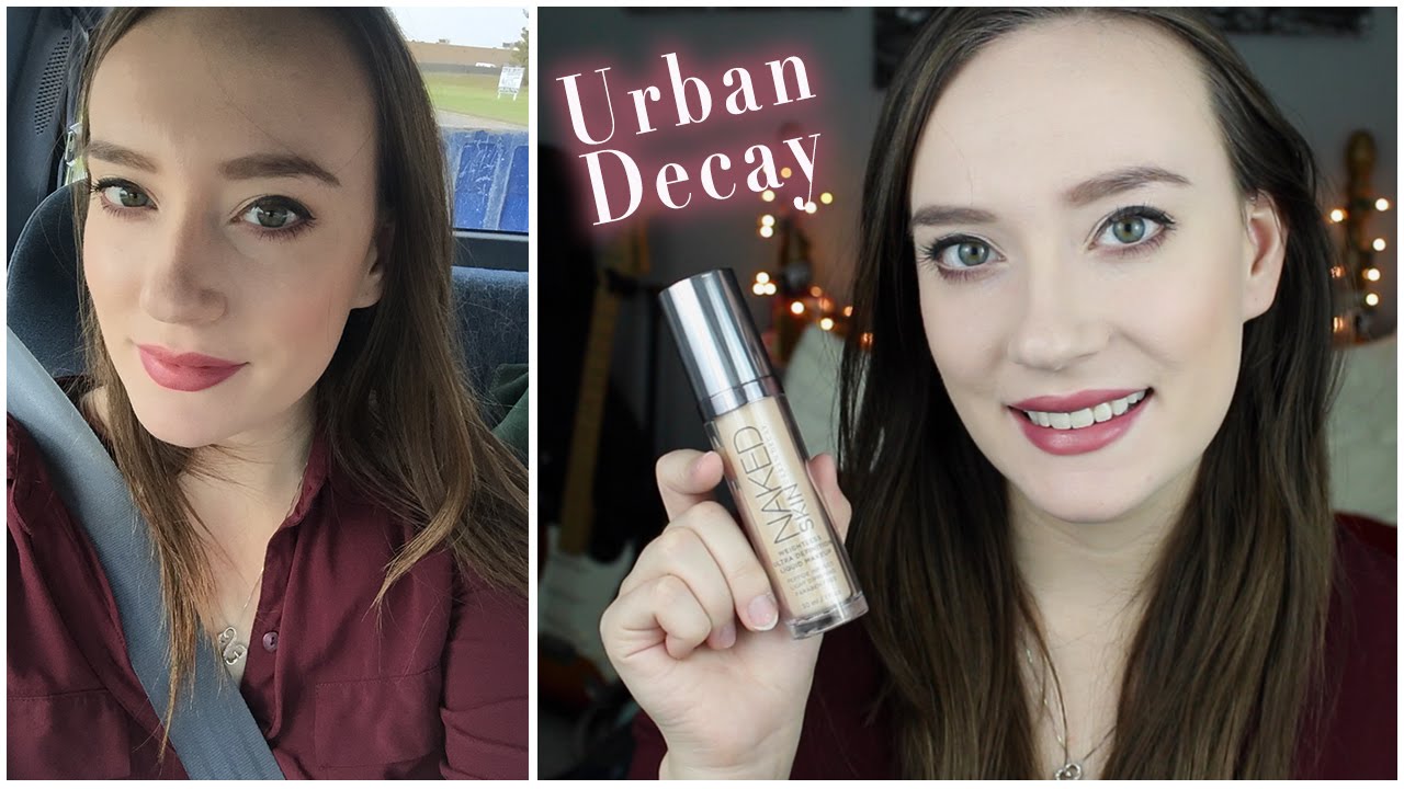 Urban Decay Naked Skin Foundation First Impressions Dry Skin YouTube