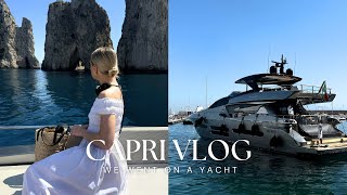 SURPRISED WITH A YACHT TOUR IN CAPRI 🛥️🇮🇹
