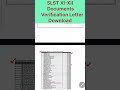 ডকুমেন্টস ভেরিফিকেশন লেটার SLST XI-XII।#SLST#slst #slst_preparation#slstnews #ssccaseupdatetoday#wb