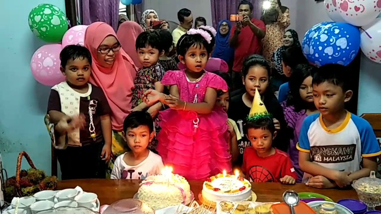 Happy Birthday ke 4 Aimy Adellia di Kota Bharu - YouTube