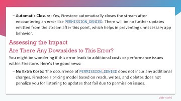 Resolving the PERMISSION_DENIED Exception in Flutter Firestore Streams