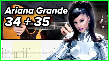 How to play "34+35" on guitar | Ariana Grande Guitar Tabs