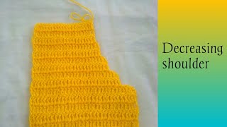 Decreasing jacket shoulder /Hindi