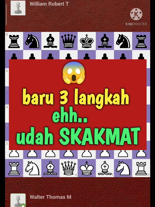 Skakmat Catur Kilat Hanya 3 Langkah #Shorts #Catur #Viral