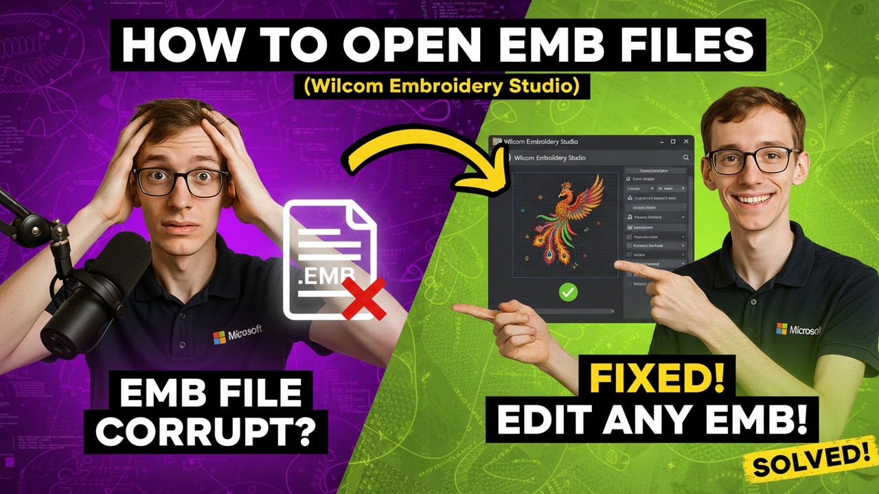 How to Open EMB Files (Wilcom Embroidery Studio) - YouTube