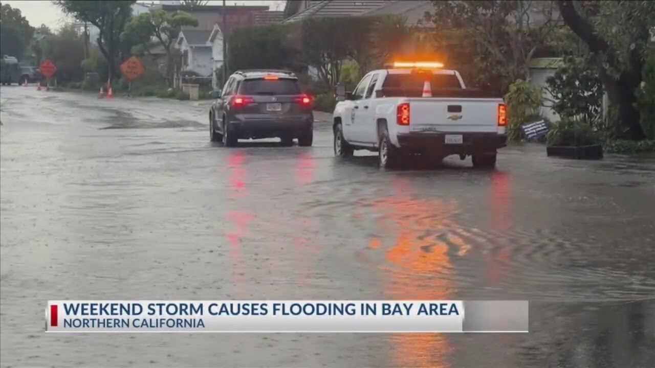 Weekend storm causes flooding in Northern California - YouTube