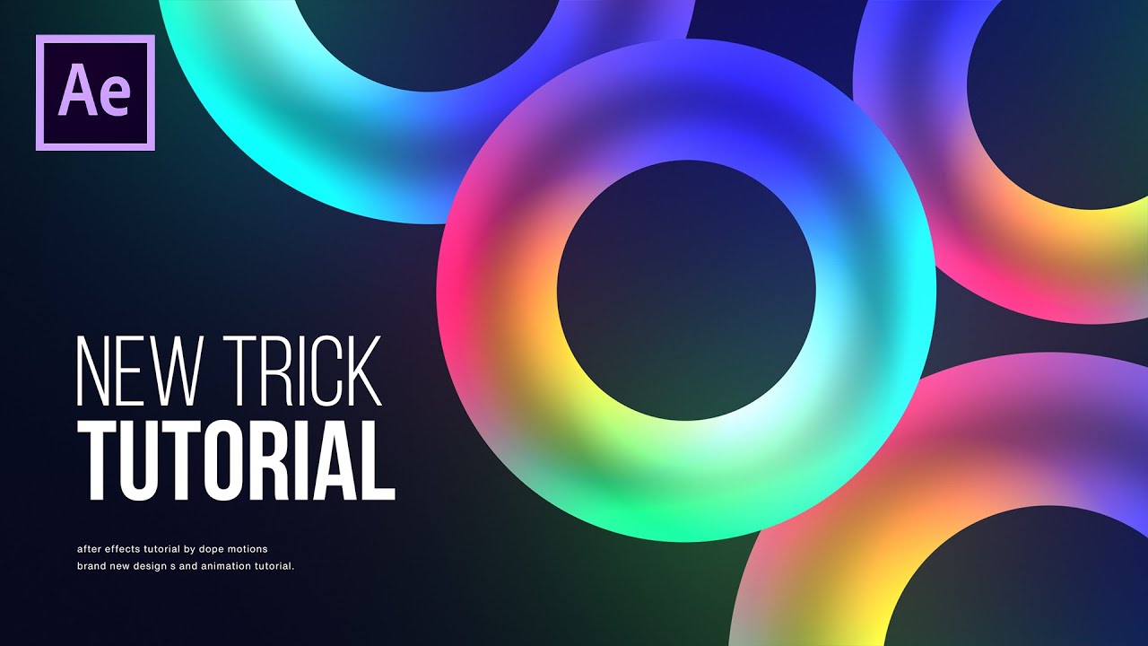 EPIC Glowing Shapes Motion Graphics in After Effects - After