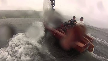 Albacore Sailing in Breeze (30kts)