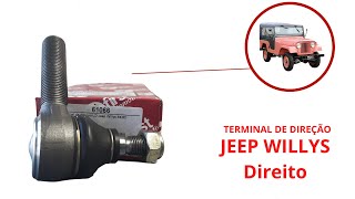Terminal Ponteira Direção Jeep Willys Rural F75 Lado Direito First Automotive Aprovado Outpec