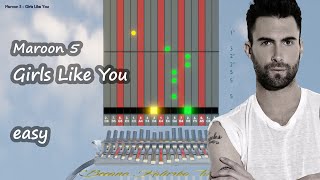 Kalimba tutorial with tabs:  Maroon 5 - Girls Like You