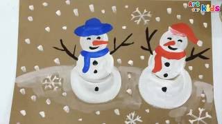 snowman draw christmas painting drawing paint snow winter could getdrawings