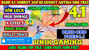 BGMI 4.1 AIMBOT OBB | BGMI 4.1 NO RECOIL CONFIG | BGMI NO RECOIL CONFIG 4.1  [ 100% Safe No Ban ]