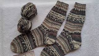 картинка: 🧦 3 пары вязанных носков  из пряжи Опал и Ализе Вултайм . Улетела в лето,а на спицах осень 🍁🧦🧦