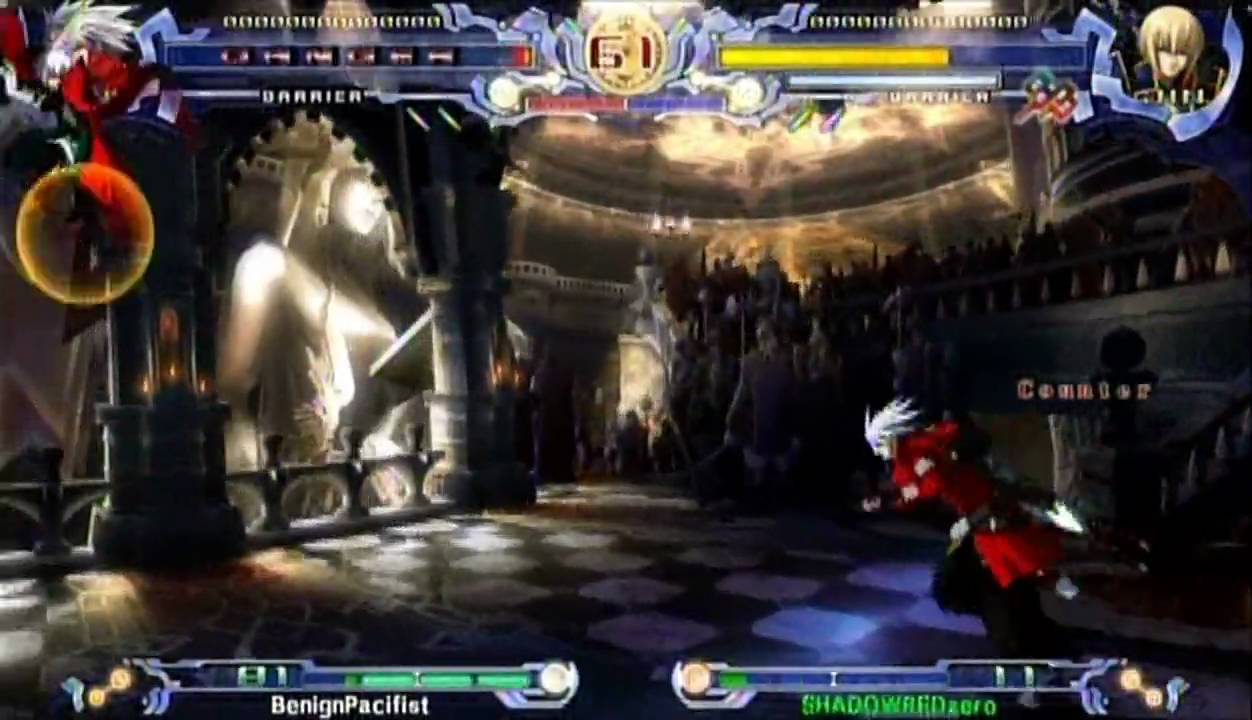 SHADOWREDzero (Jin) vs. BenignPacifist (Ragna) BlazeBlue Online Match XBL