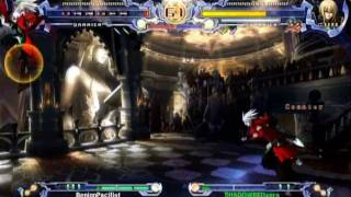 SHADOWREDzero (Jin) vs. BenignPacifist (Ragna) BlazeBlue Online Match XBL