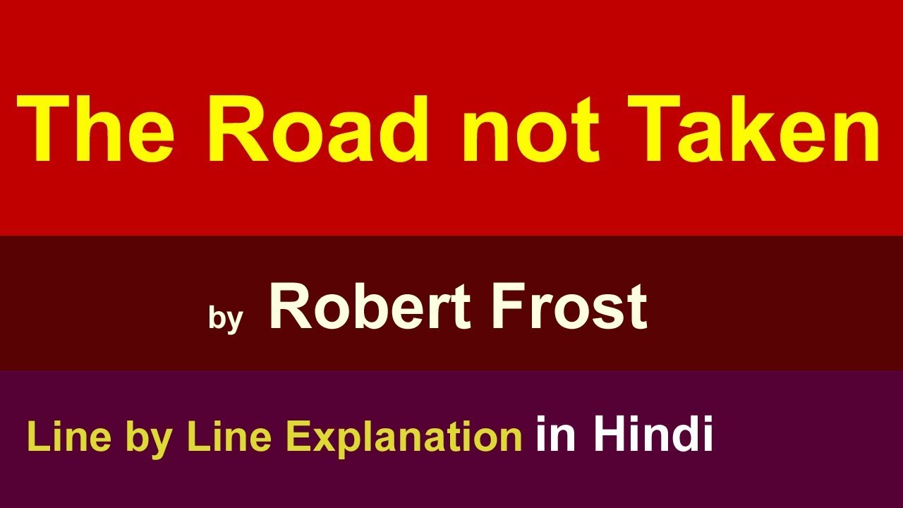 road not taken summary