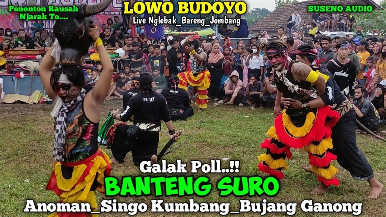 Banteng Suro Galak Beraksi ‼️ Jaranan LOWO BUDOYO Terbaru Live Nglebak Bareng-Jombang