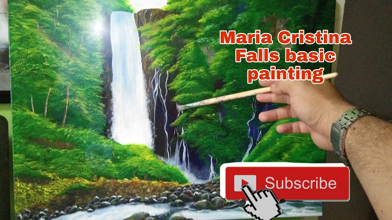Maria Cristina Falls Basic Painting Acrylic Art Ranger Youtube