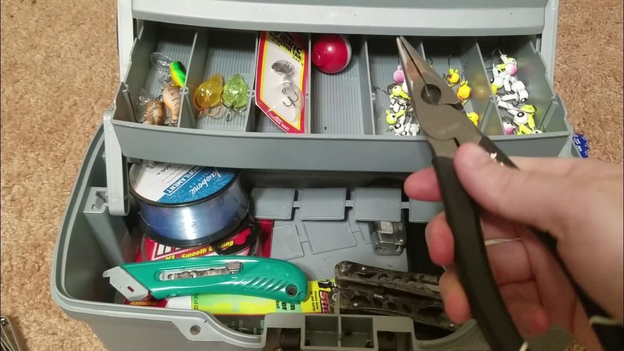 Basic tackle in a tackle box YouTube