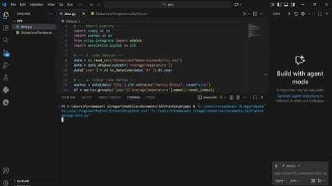 Simulasi Dinamika Suhu Rata-Rata Kota Aarhus Menggunakan Model Sistem Dinamik ODE di Python
