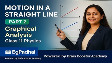 📘 Motion in a Straight Line – Part 2 | Graphical Analysis | Class 11 Physics | EgPadhai