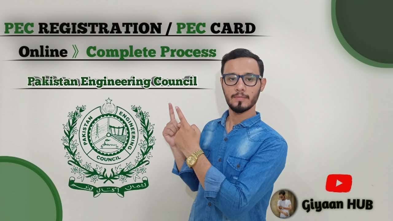 How to apply for Pec Registration 2023 Pec Registration Process Pec