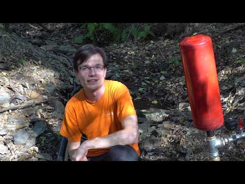 HOMEMADE 5/4'' Ram Pump - BEST WASTE VALVE - DIY