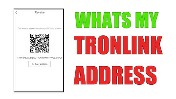 What is my TronLink Tron Address?