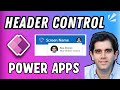 Modern header control in power apps a beginners guide